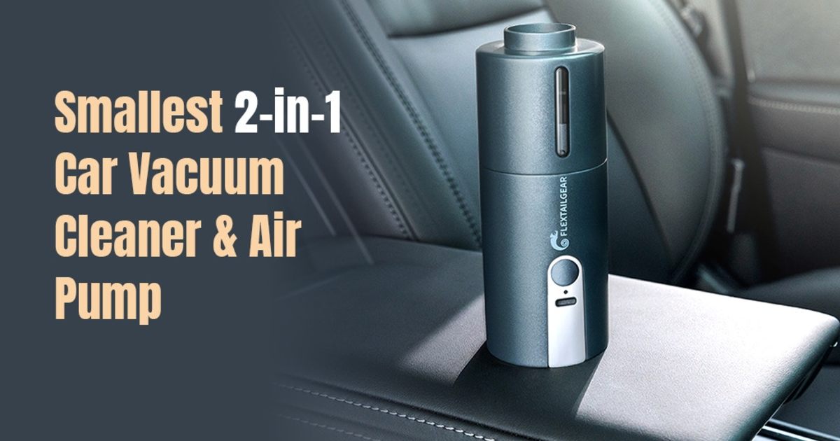 EVO CLEANER Smallest 2in1 Car Vacuum Cleaner & Air Pump